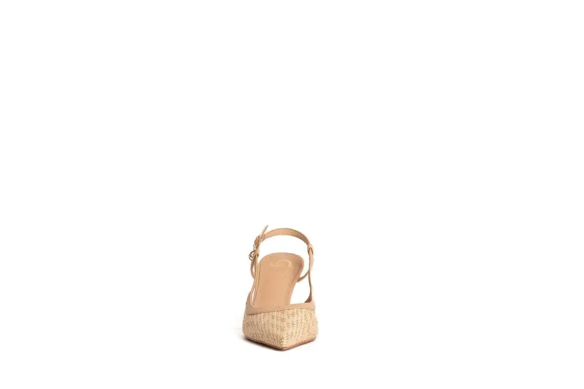 GD217 SLINGBACK BEIGE GOLD&GOLD