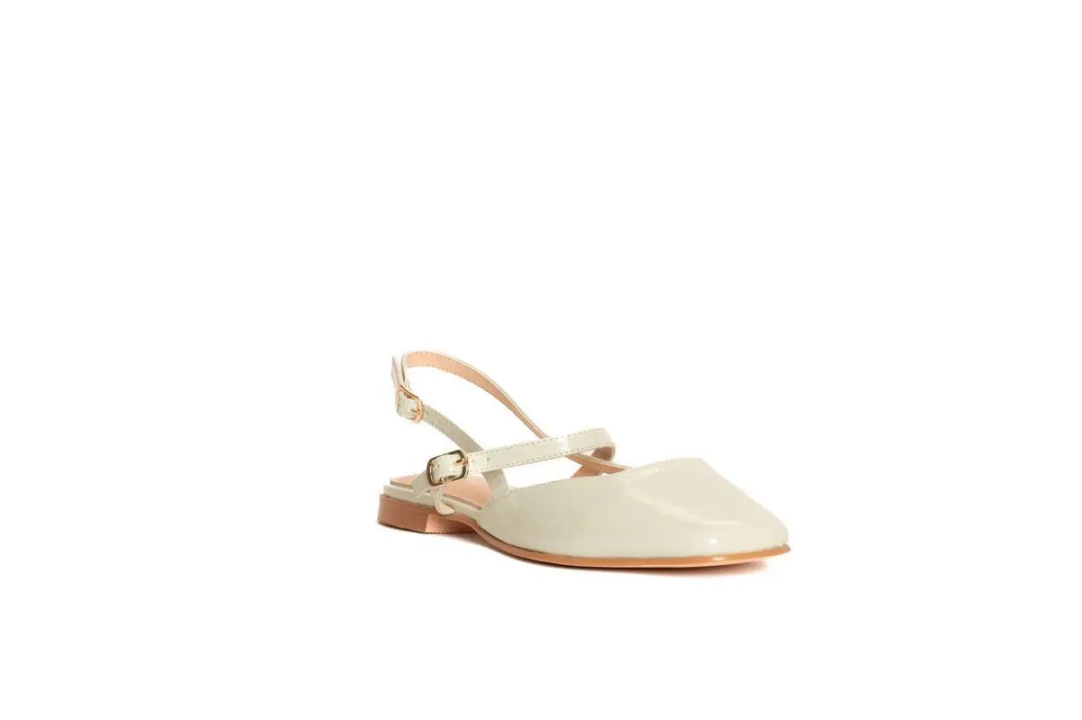 GD223 BALLERINA SLINGBACK VERDE GOLD&GOLD