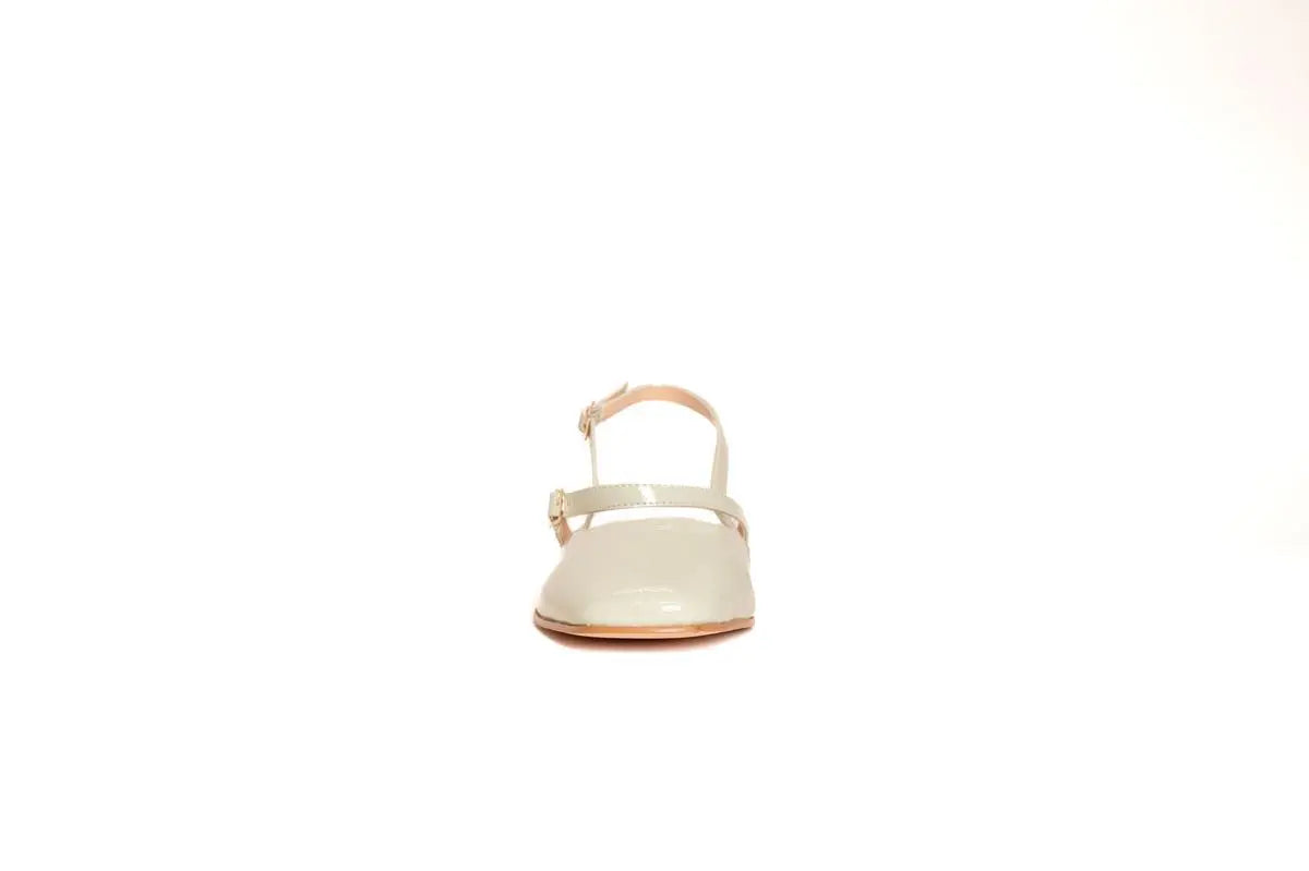 GD223 BALLERINA SLINGBACK VERDE GOLD&GOLD