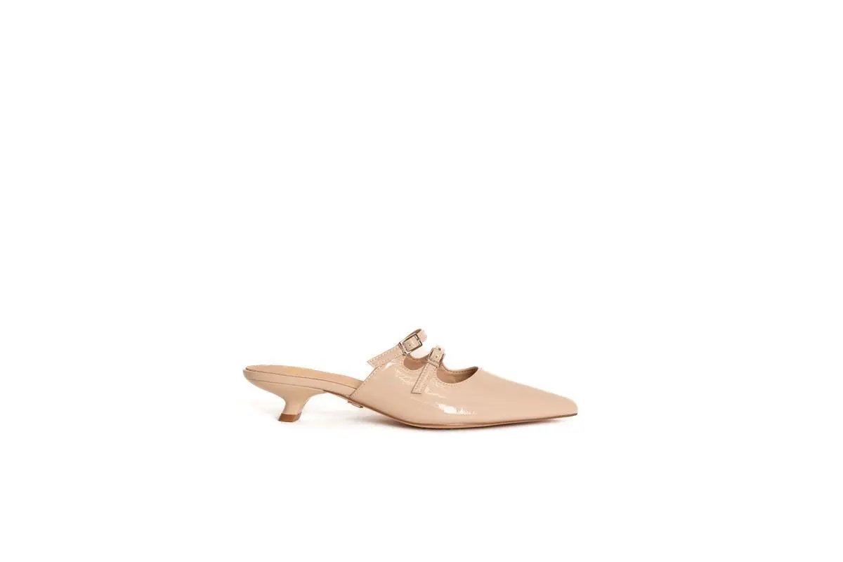 GO20 SABOT CON DOPPIO CINTURINO BEIGE GOLD&GOLD