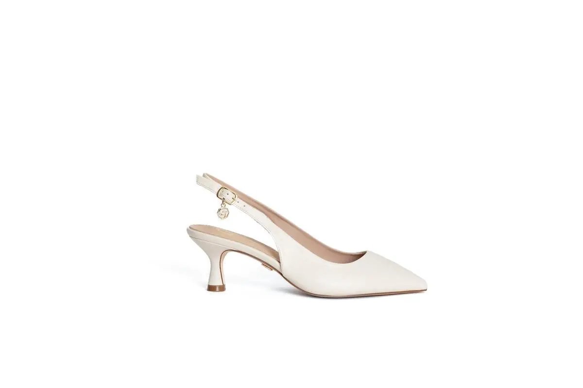 GP587 SLINGBACK BIANCO GOLD&GOLD