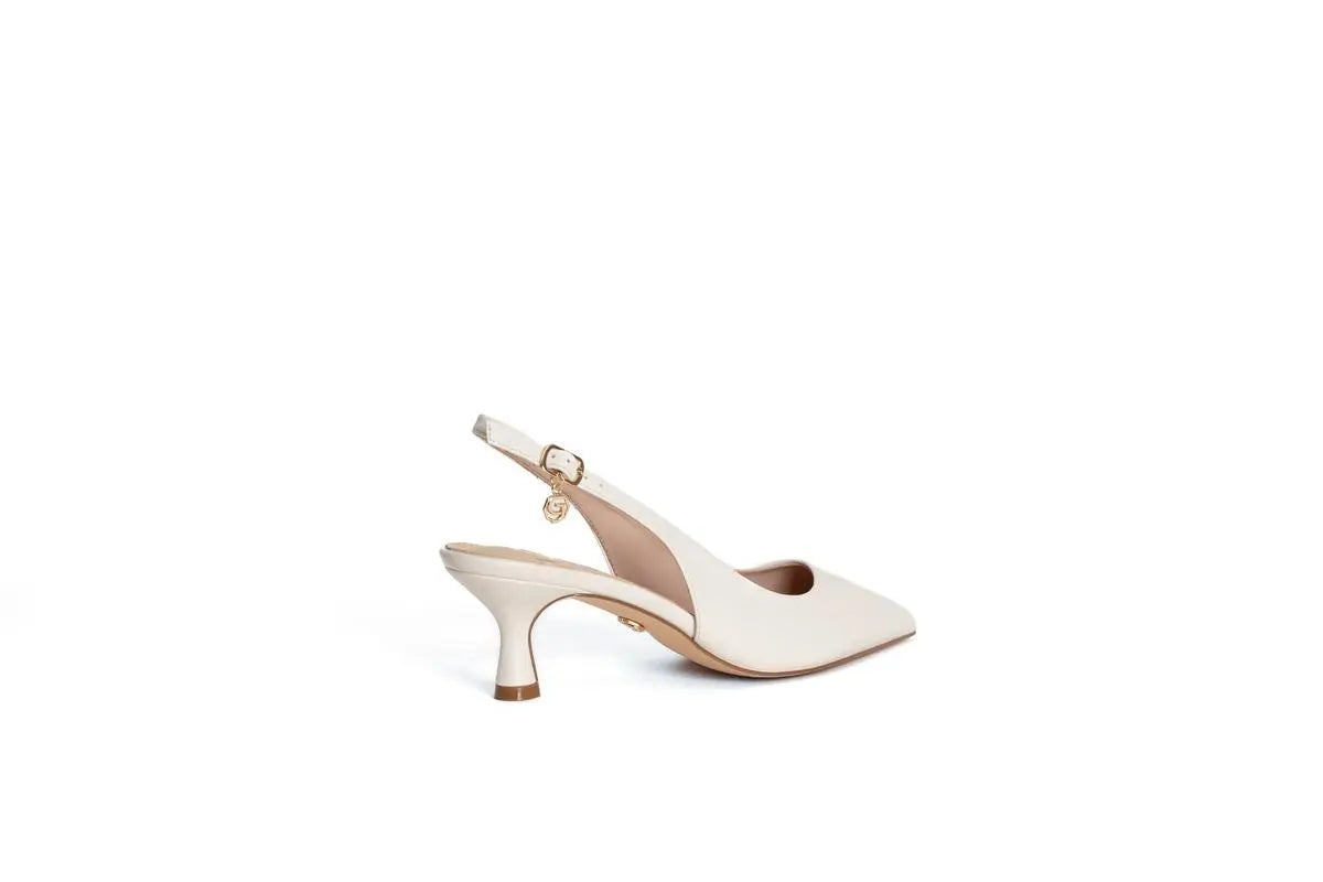 GP587 SLINGBACK BIANCO GOLD&GOLD