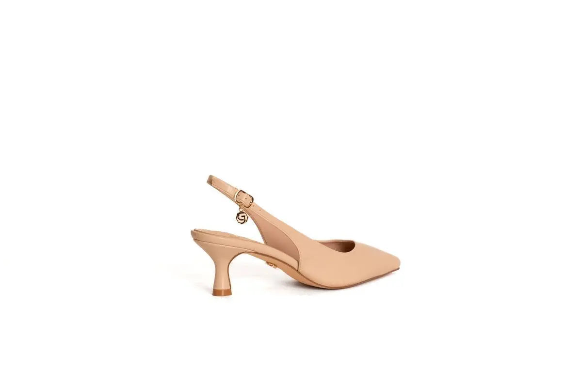 GP587 SLINGBACK NUDE GOLD&GOLD