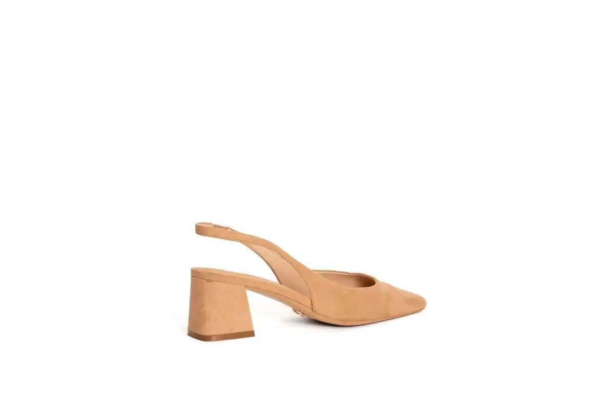 GU280 SLINGBACK CAMEL GOLD&GOLD