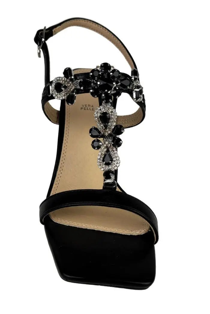 GV61 SANDALO NERO GOLD&GOLD