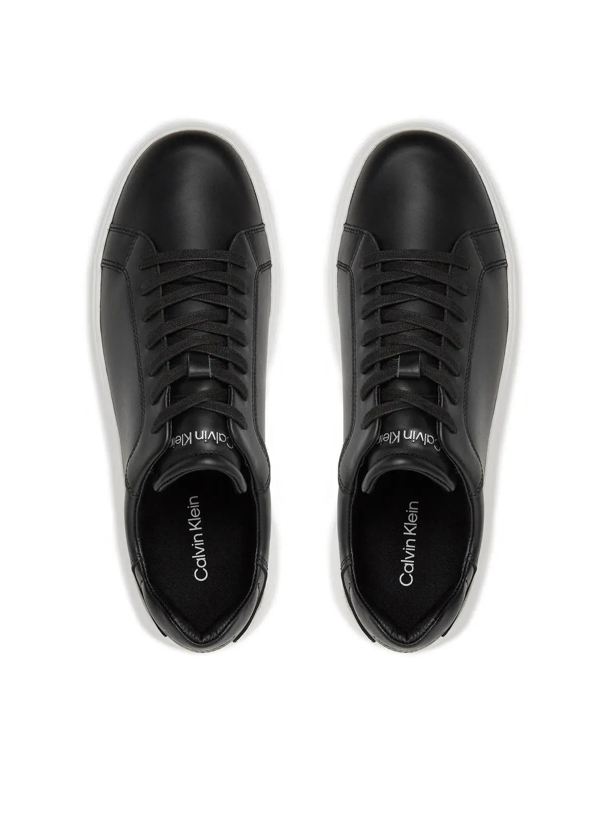 HM0HM01016 LOW TOP LACE UP LTH NERO CALVIN KLEIN