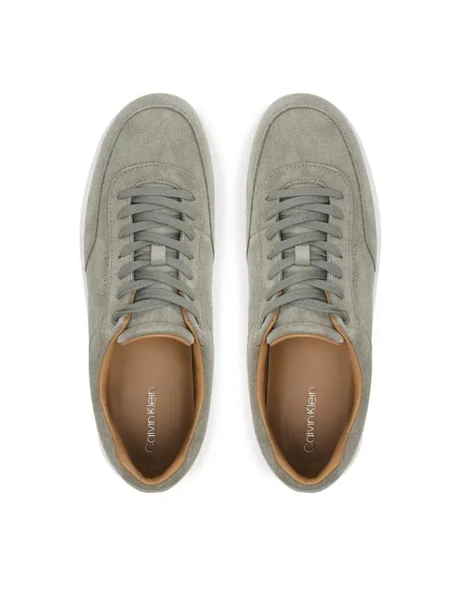 HM0HM01880 CLEAN CUP LOW LACEUP OXF SU VERDE OLIVA/BIANCO CALVIN KLEIN