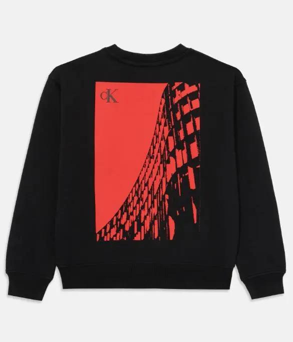 IB0IB02526T BACK GRAPHIC TERRY CN NERO CALVIN KLEIN