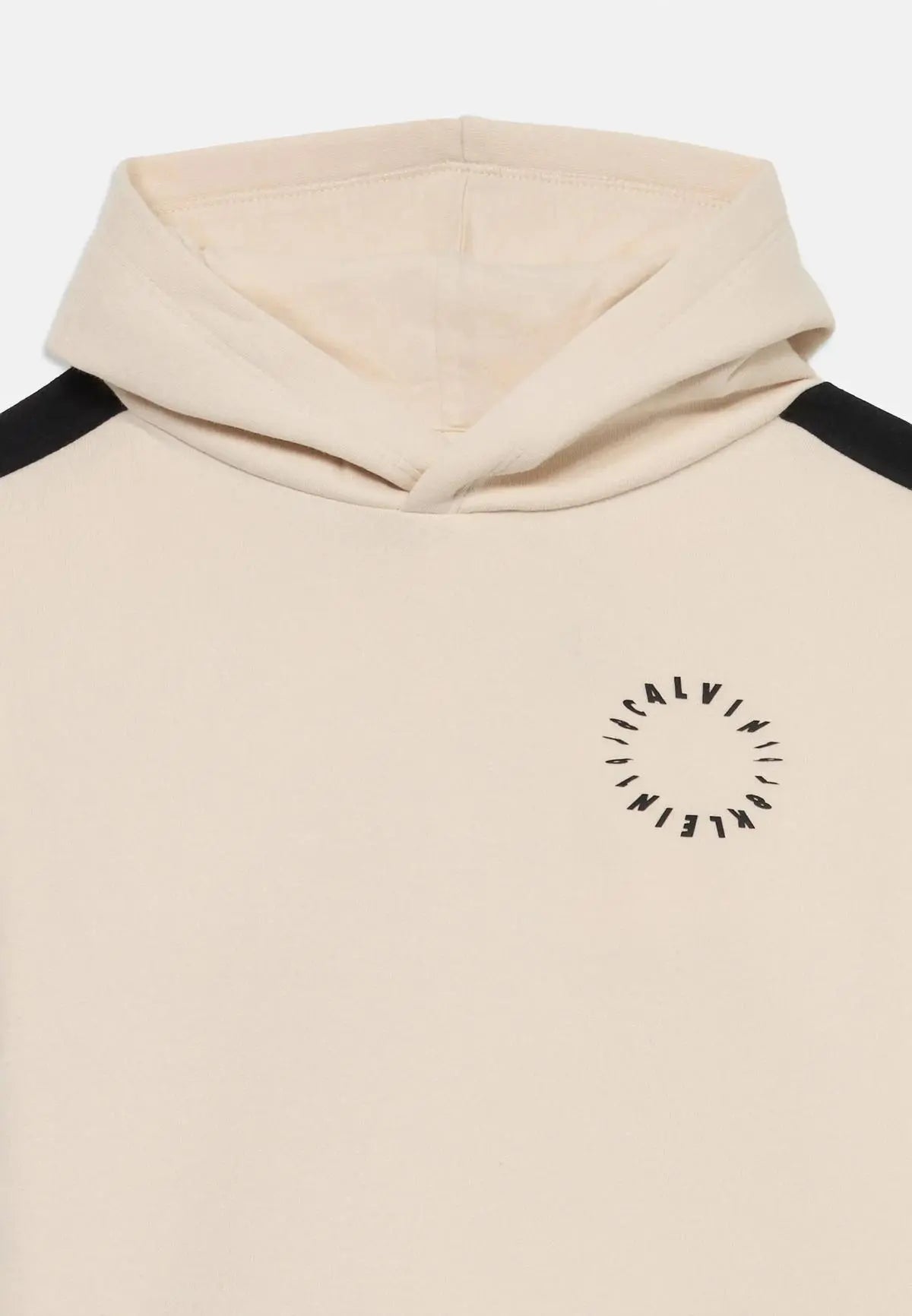 IB0IB02559J BRUSHED FLEECE CLR BLOCK HOODI BEIGE CALVIN KLEIN