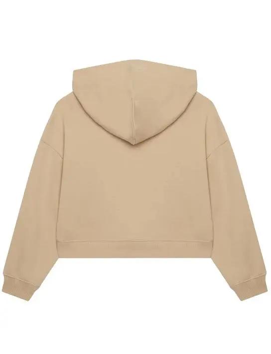 IG0IG02755T CK LOGO BOXY FIT HOODIE BEIGE CALVIN KLEIN