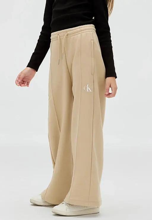 IG0IG02875J CK LOGO WIDELEG SWEATPANTS BEIGE CALVIN KLEIN