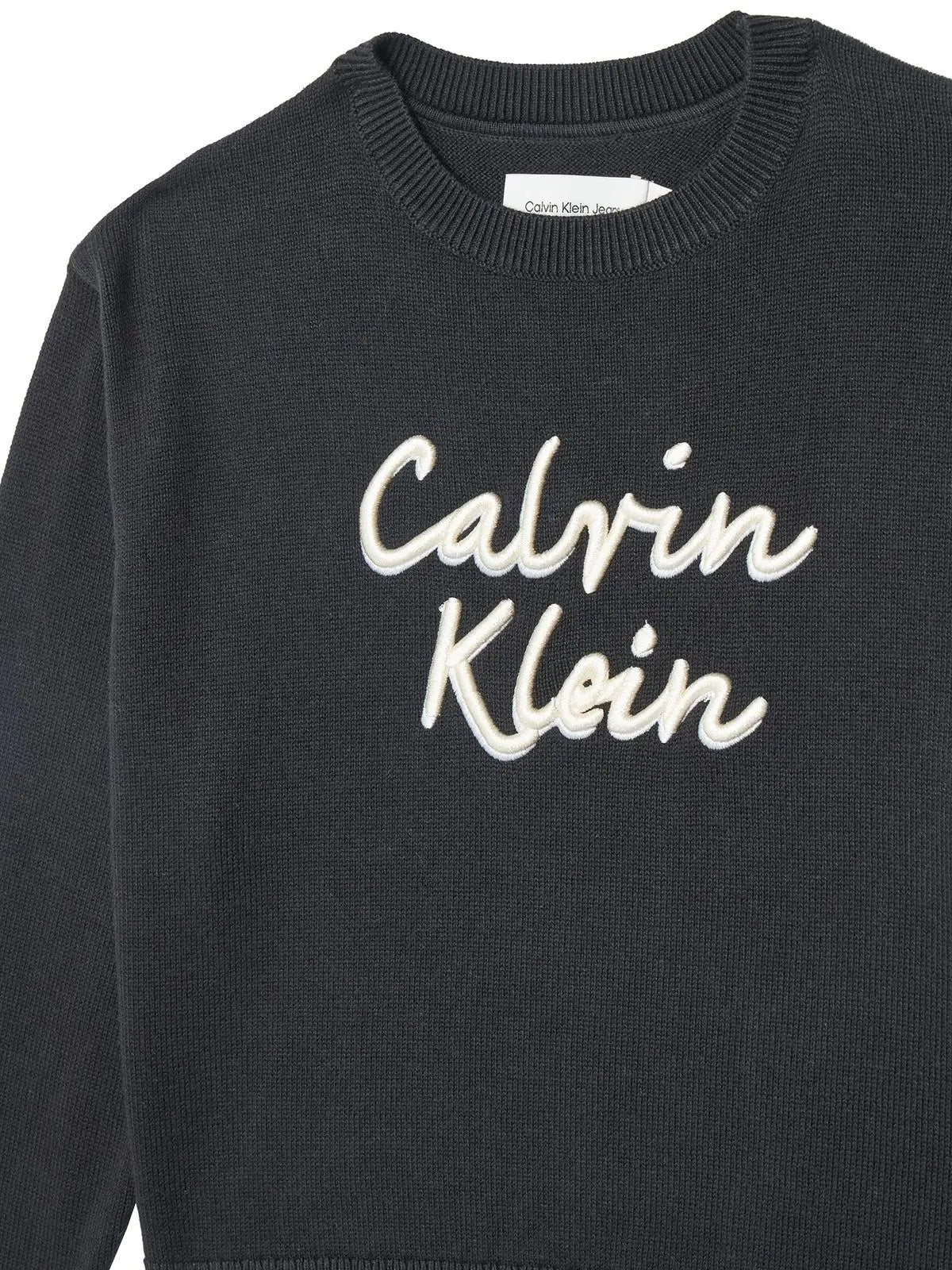 IG0IG02971J LOGO METALLIC INTERSIA NERO CALVIN KLEIN