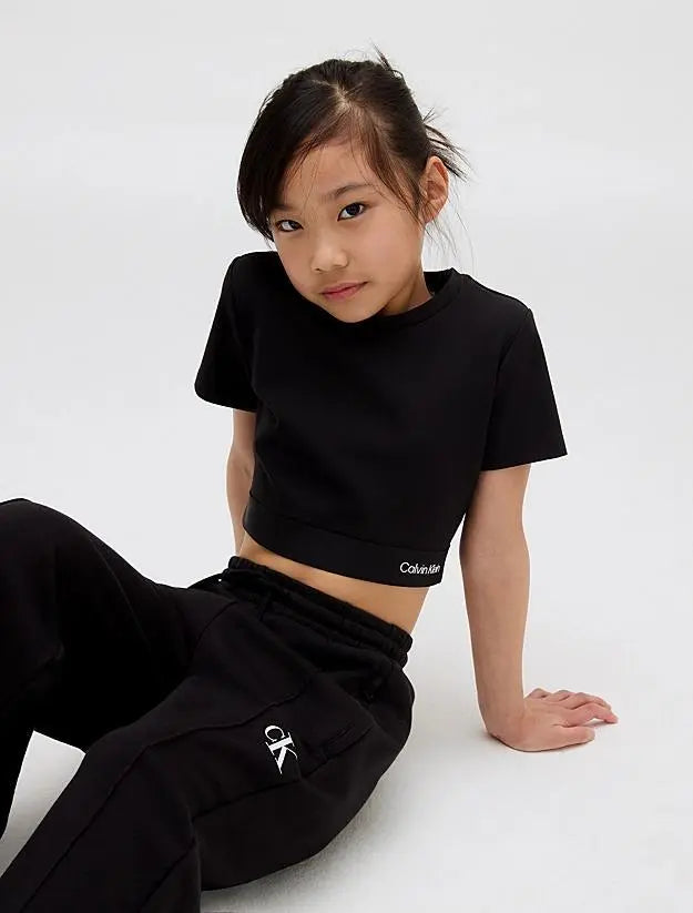 IG0IG02977T PUNTO LOGO TOP NERO CALVIN KLEIN