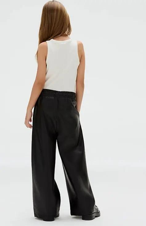 IG0IG02983T FAUX LEATHER PANTS NERO CALVIN KLEIN