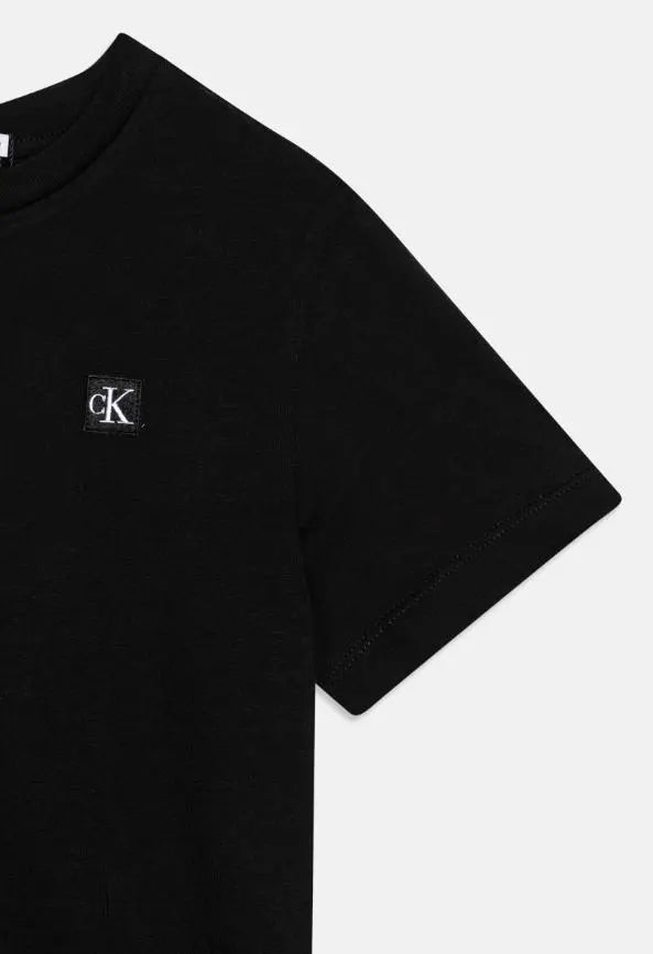 IU0IU00543T MONO MINI BADGE REG T-SHIRT CK BLACK - Alicecalzature