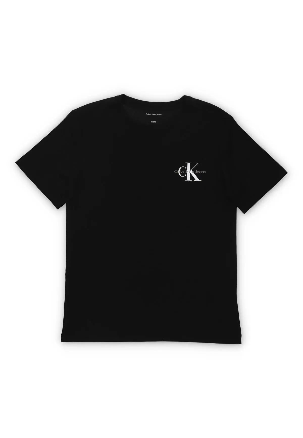 IU0IU00624J CHEST MONOGRAM T-SHIRT NERO CALVIN KLEIN