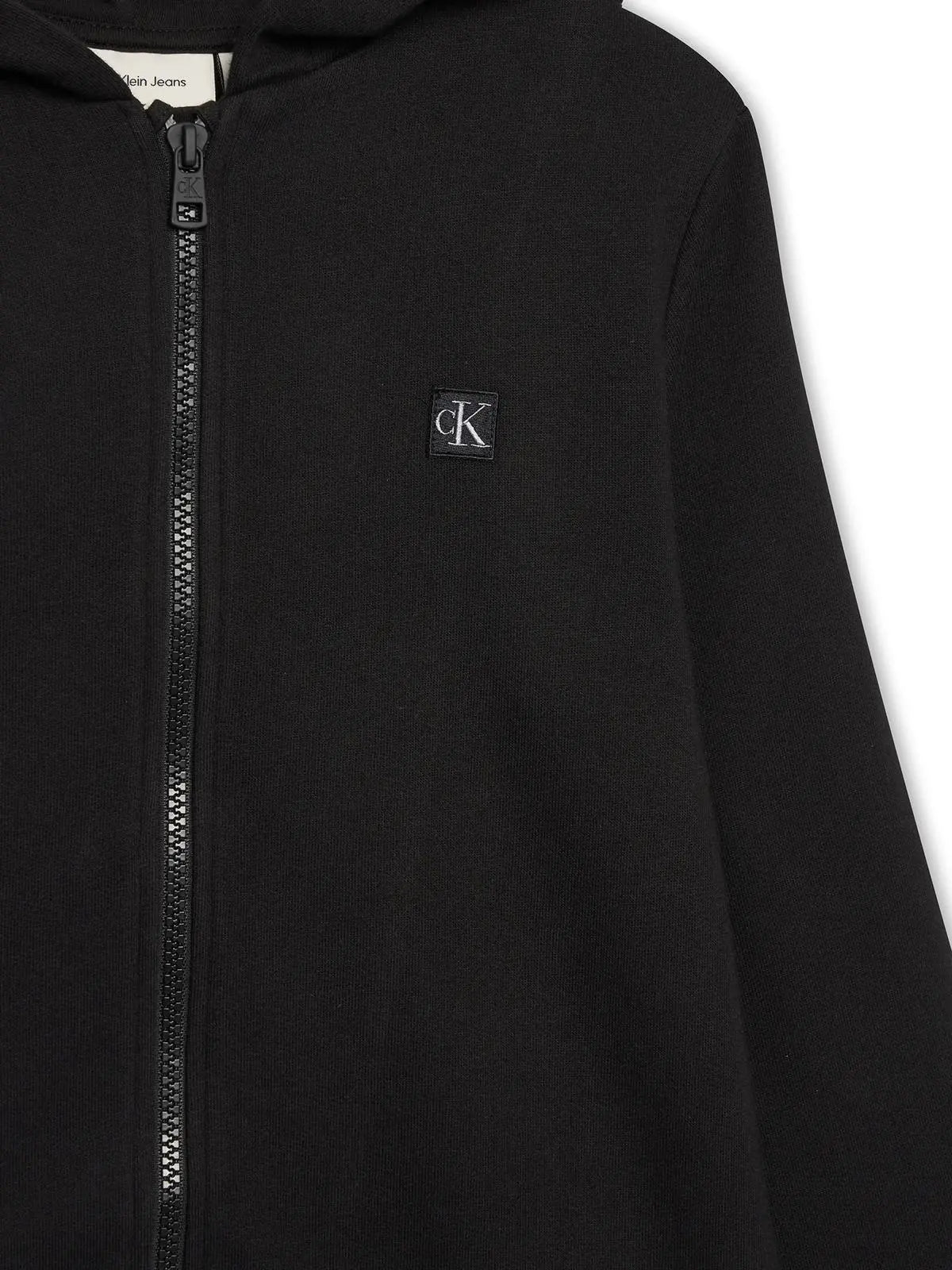 IU0IU00707J MINI BADGE ZIP-THROUGH NERO CALVIN KLEIN