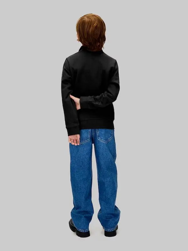 IU0IU00721T CHEST INST.LOGO HALF ZIP NERO CALVIN KLEIN