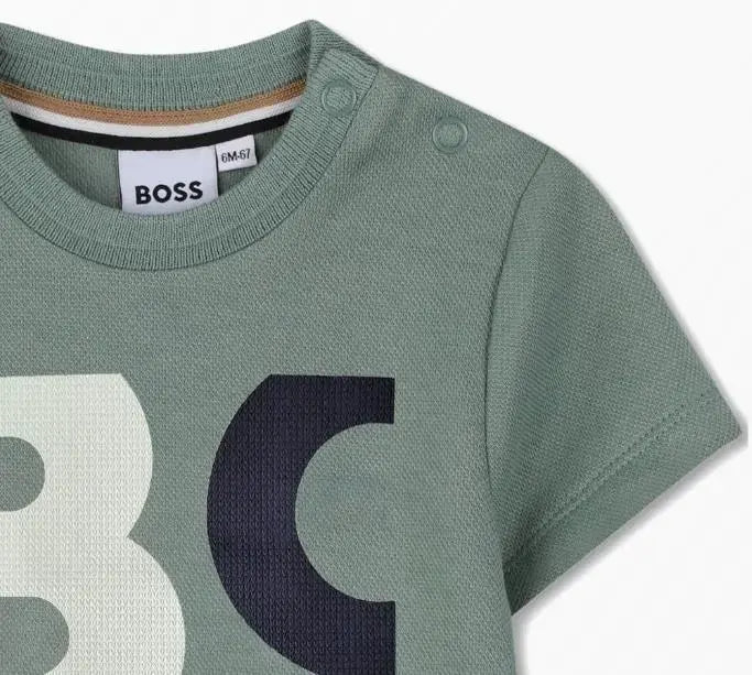 J52885 T-SHIRT M/C VERDE BOSS