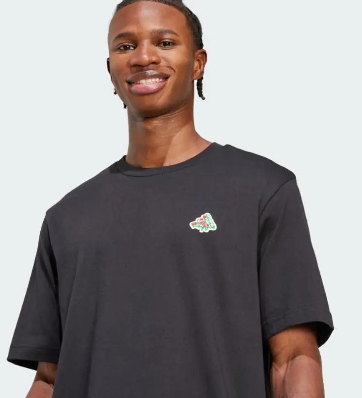 JM6483 M PIZZA TRIM T NERO ADIDAS