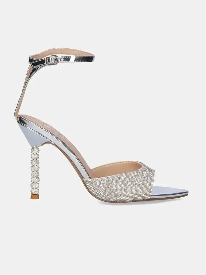 JOY-625 SHOES STRASS WITH ARGENTO EXE