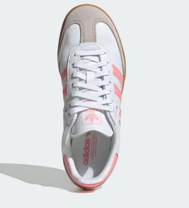 JP5480 SAMBA JR BIANCO/ROSA ADIDAS