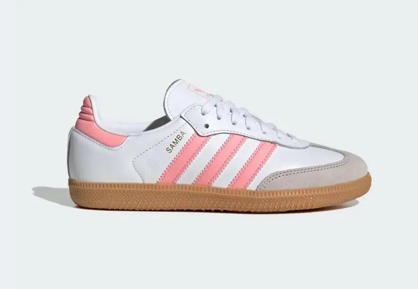 JP5480 SAMBA JR BIANCO/ROSA ADIDAS