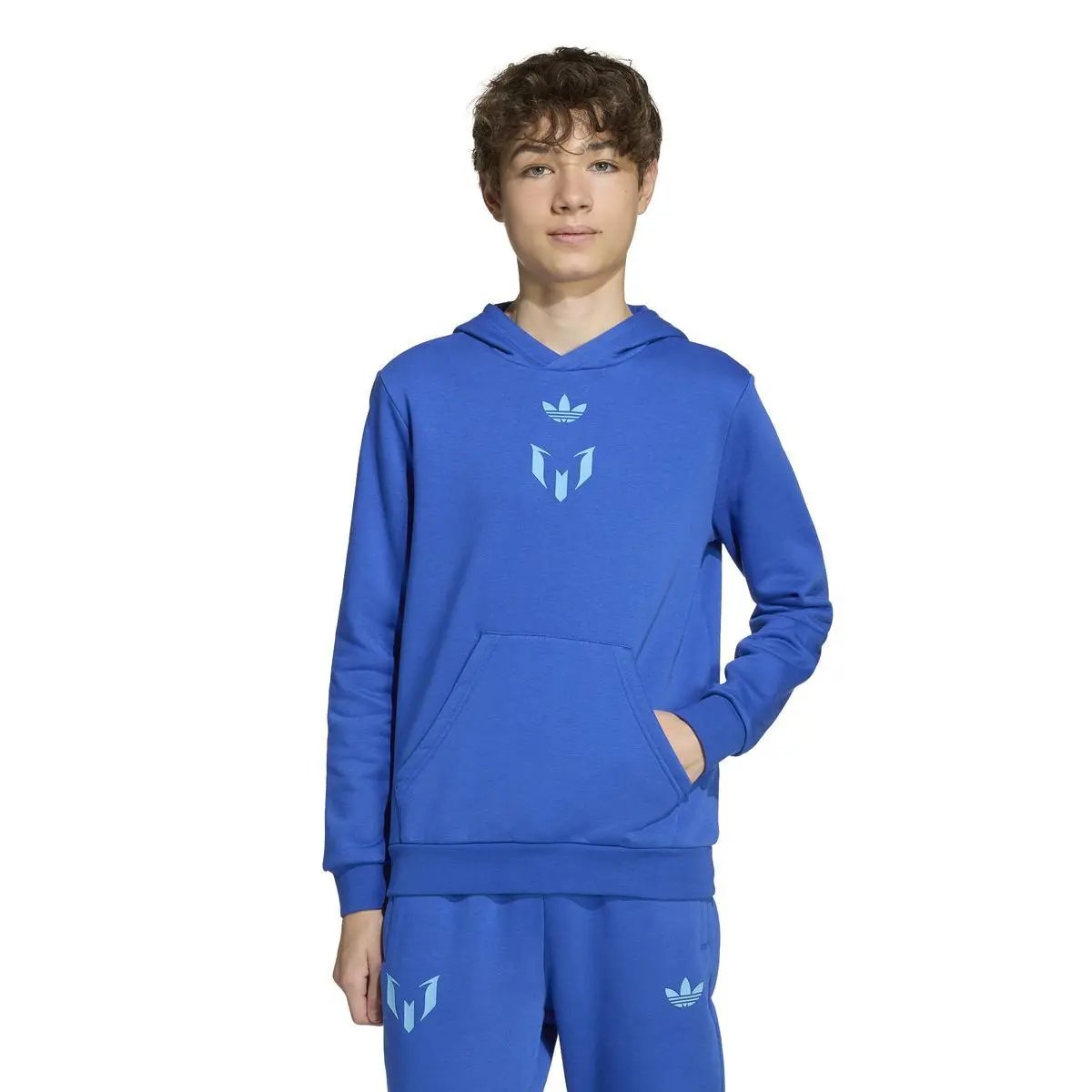 JY9542 MESSI HOODIE Y BLU ROYAL ADIDAS