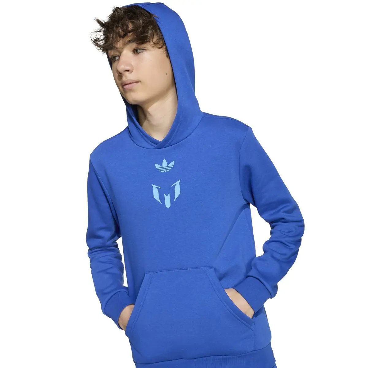 JY9542 MESSI HOODIE Y BLU ROYAL ADIDAS