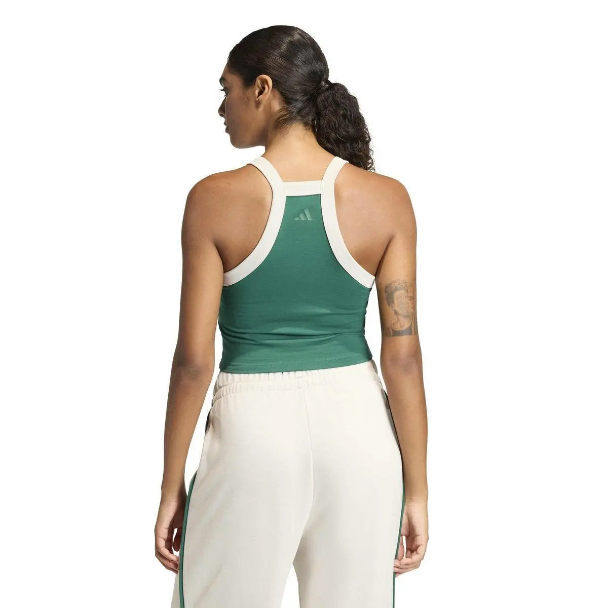 JZ0195 W CP TANK VERDE/BIANCO ADIDAS