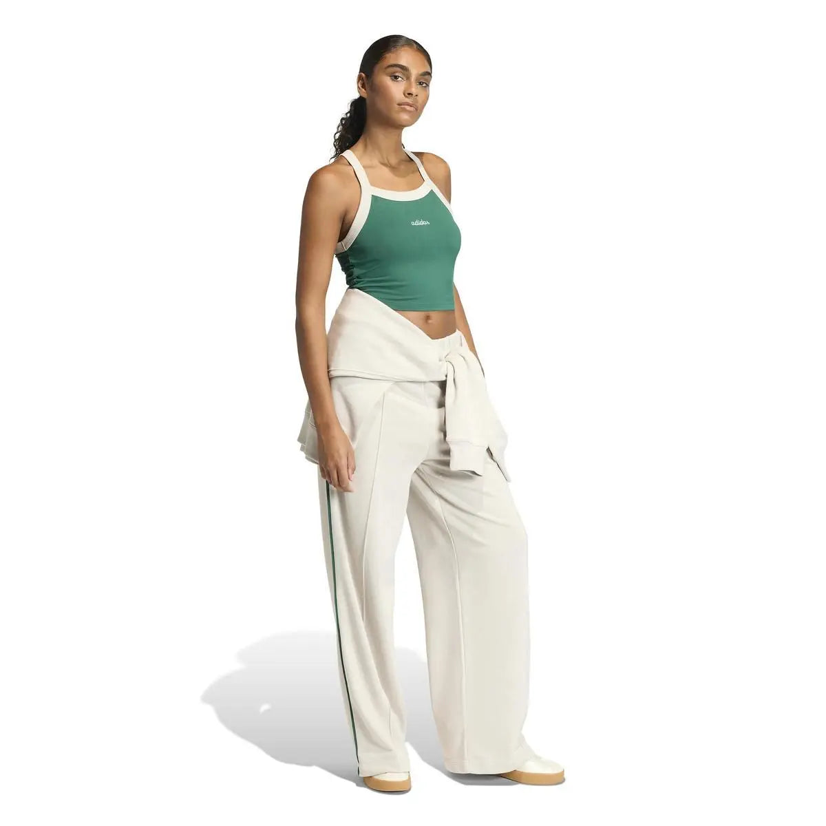 JZ0195 W CP TANK VERDE/BIANCO ADIDAS