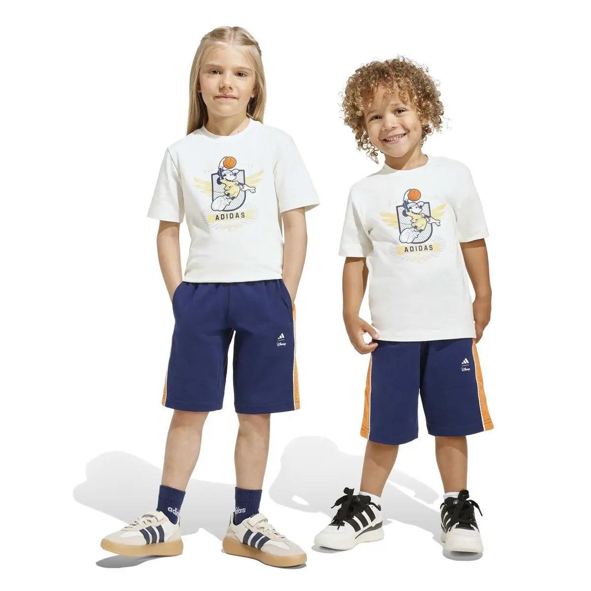 JZ3559 LK DY MM T SET BIANCO/BLU/GIALLO ADIDAS
