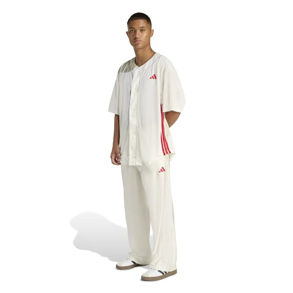 JZ6926 M STA SEAS SHRT BIANCO/ROSSO ADIDAS