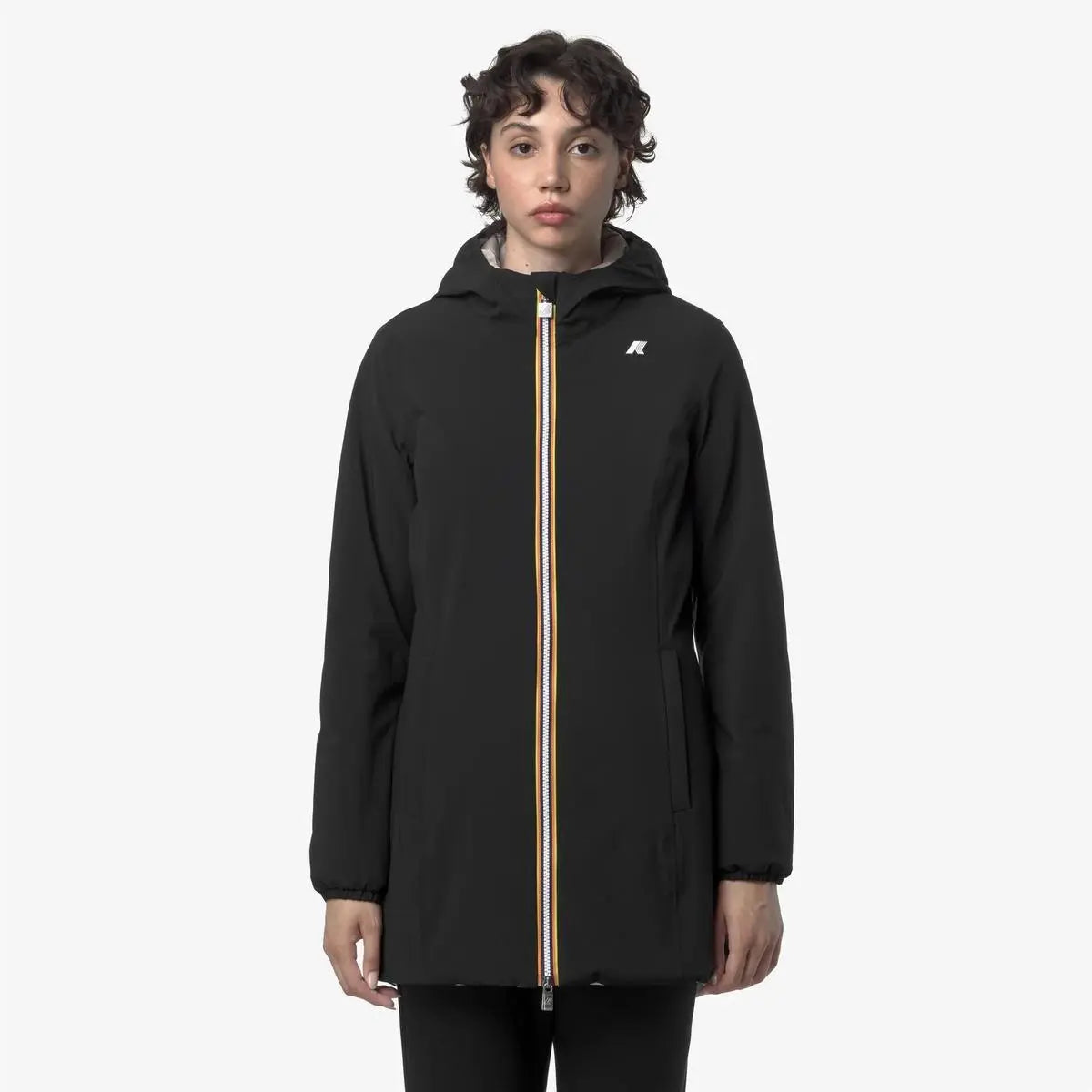 K6128UW DENISE ST WARM DOUBLE NERO/BEIGE K-WAY