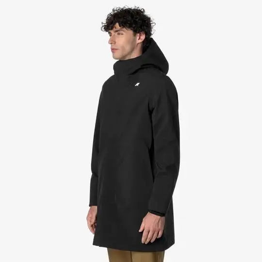 K7126WW THOMAS BONDED LUNGO NERO K-WAY