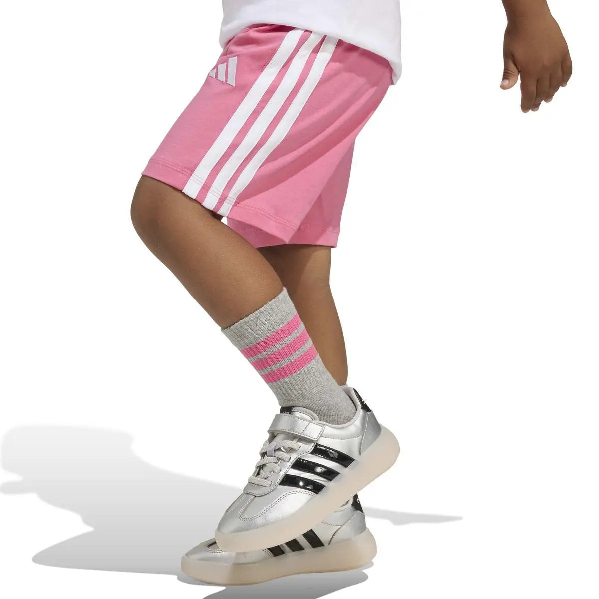 KC6147 LK 3S T-SET 160 BIANCO/ROSA ADIDAS