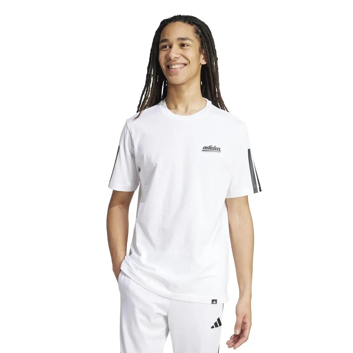 KD2258 M SCRIPT TEE BIANCO ADIDAS