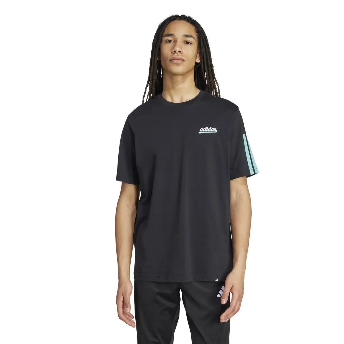 KD2259 M SCRIPT TEE NERO ADIDAS