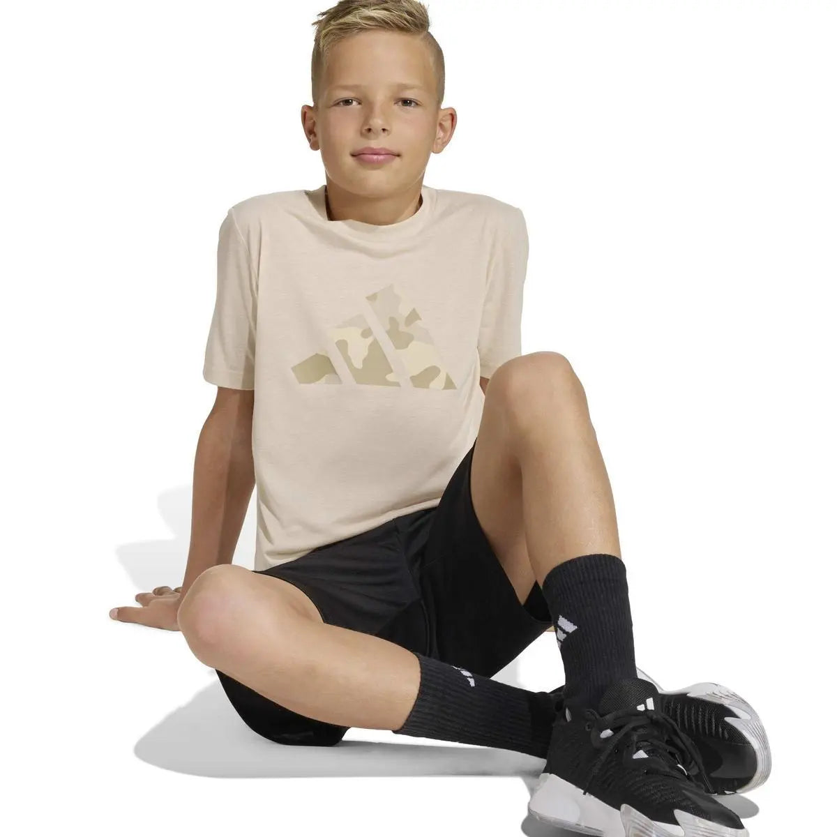 KR9053 J TR-ES PR SET BEIGE/NERO ADIDAS