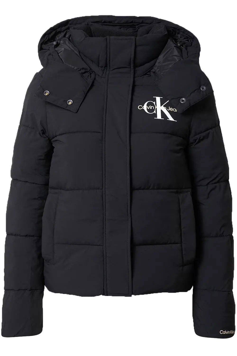 LV047D514G MONOLOGO MW SHORT PUFFER NERO CALVIN KLEIN