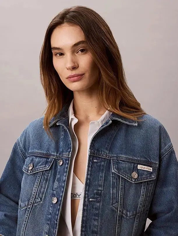 LV047F775G 90s TRUCKER BLU CALVIN KLEIN