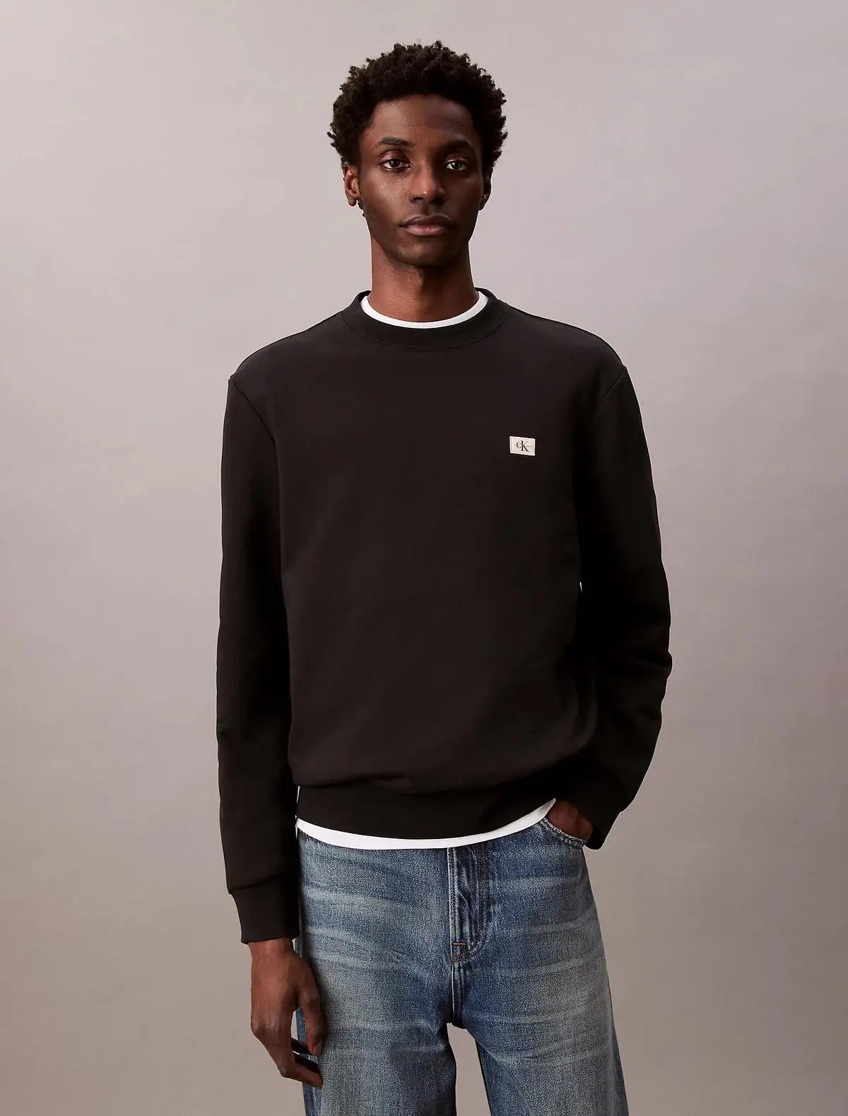 LV04RC273G LS EU 350TERRY SWTSHIRT NERO CALVIN KLEIN