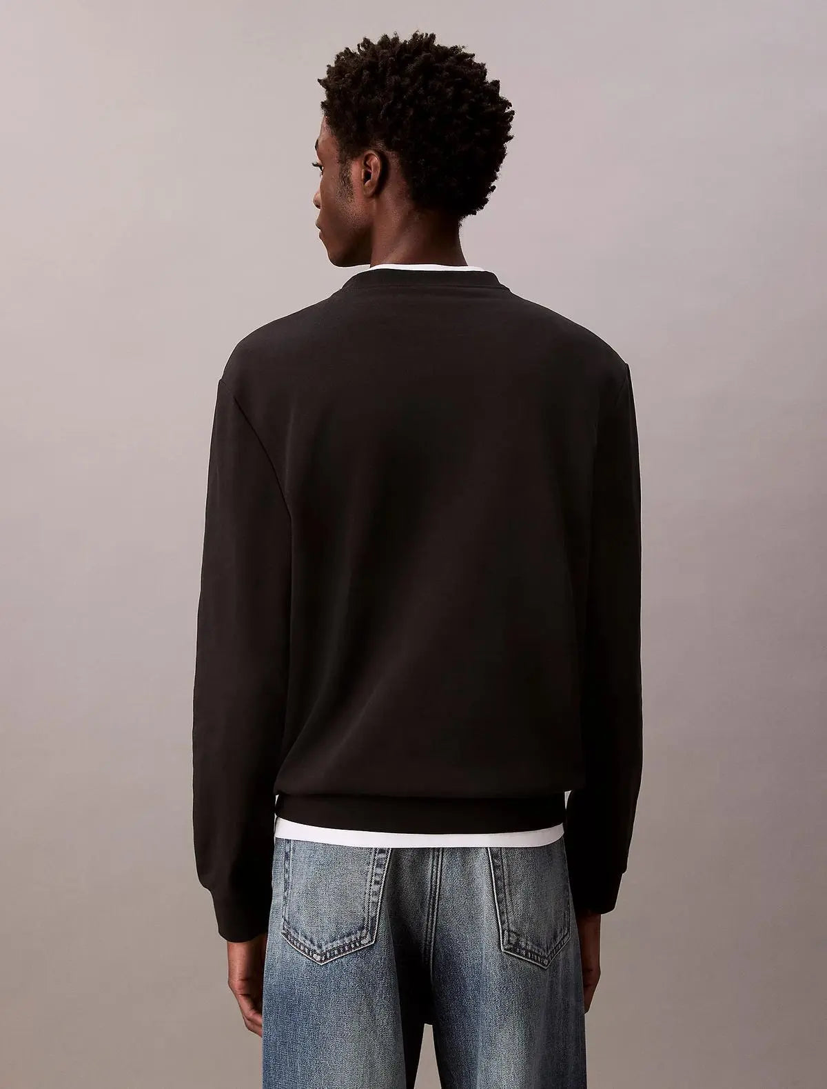 LV04RC273G LS EU 350TERRY SWTSHIRT NERO CALVIN KLEIN