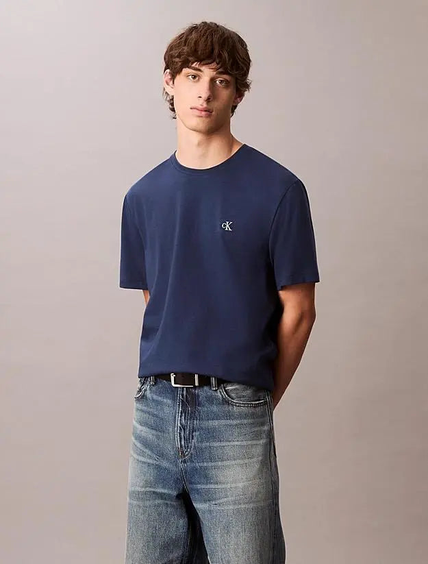 LV04RC275G SS EASY MONOGRAM TEE BLU CALVIN KLEIN