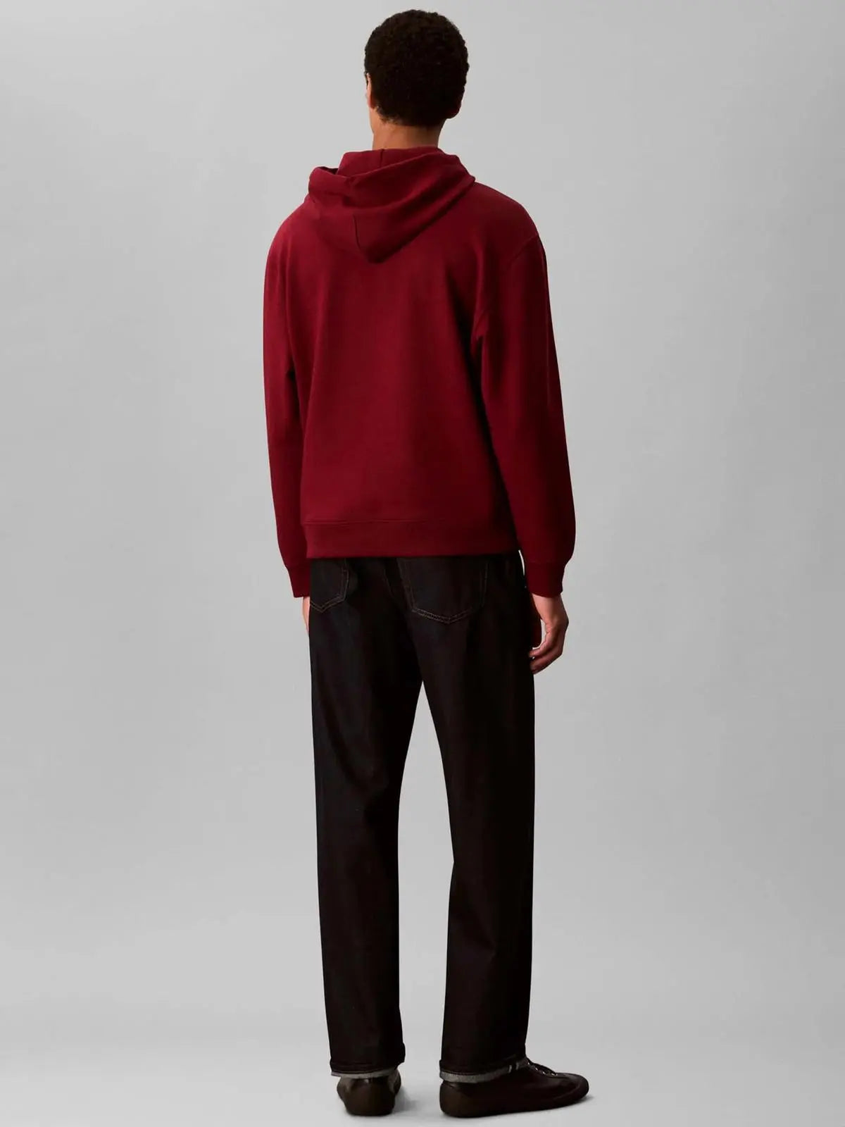 LV04RC297G LS EU 350TERRY HOODIE ROSSO SCURO CALVIN KLEIN