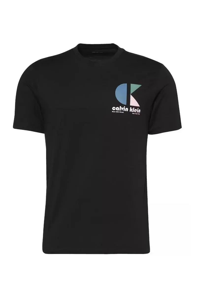 LV04RC843G SS 30s EU CK BH LOGO GRAPHIC TEE NERO CALVIN KLEIN
