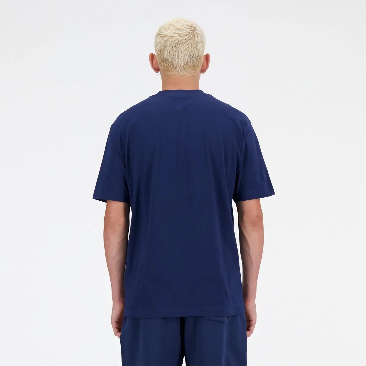 MT41509 SPORT ESSENTIALS COTTON T-SHIRT BLU NEW BALANCE