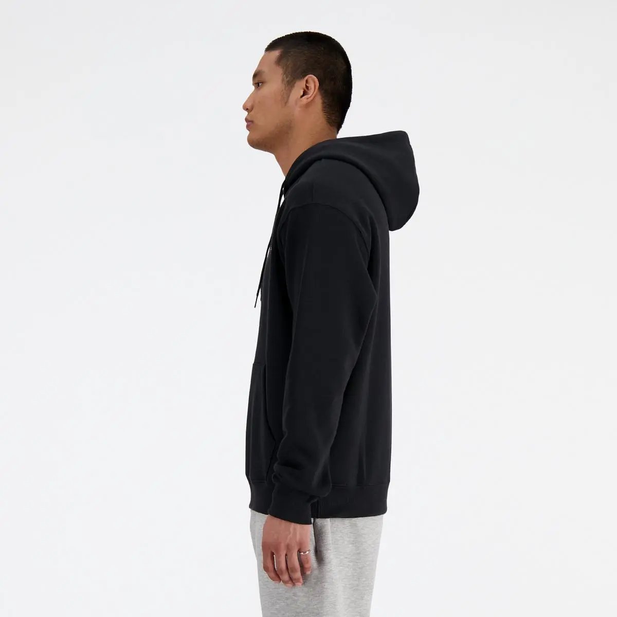 MT41511 SPORT ESSENTIALS FLEECE HOODIE NERO NEW BALANCE