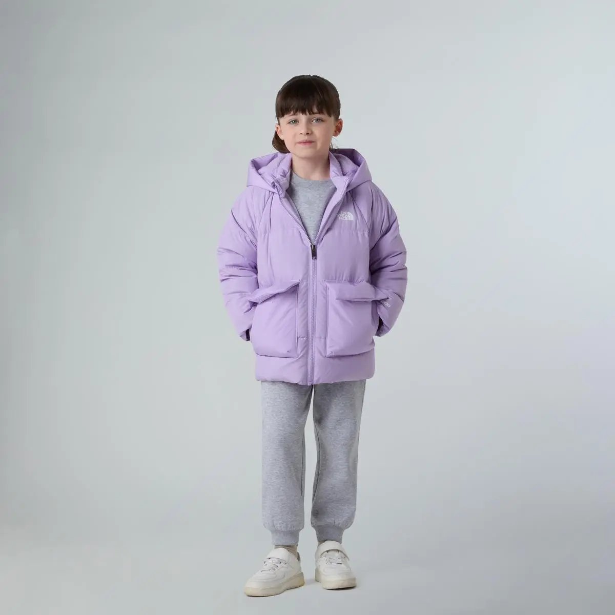 NF0A88VF KID ND FLC LINED PARKA QZI1.LILAC THE NORTH FACE