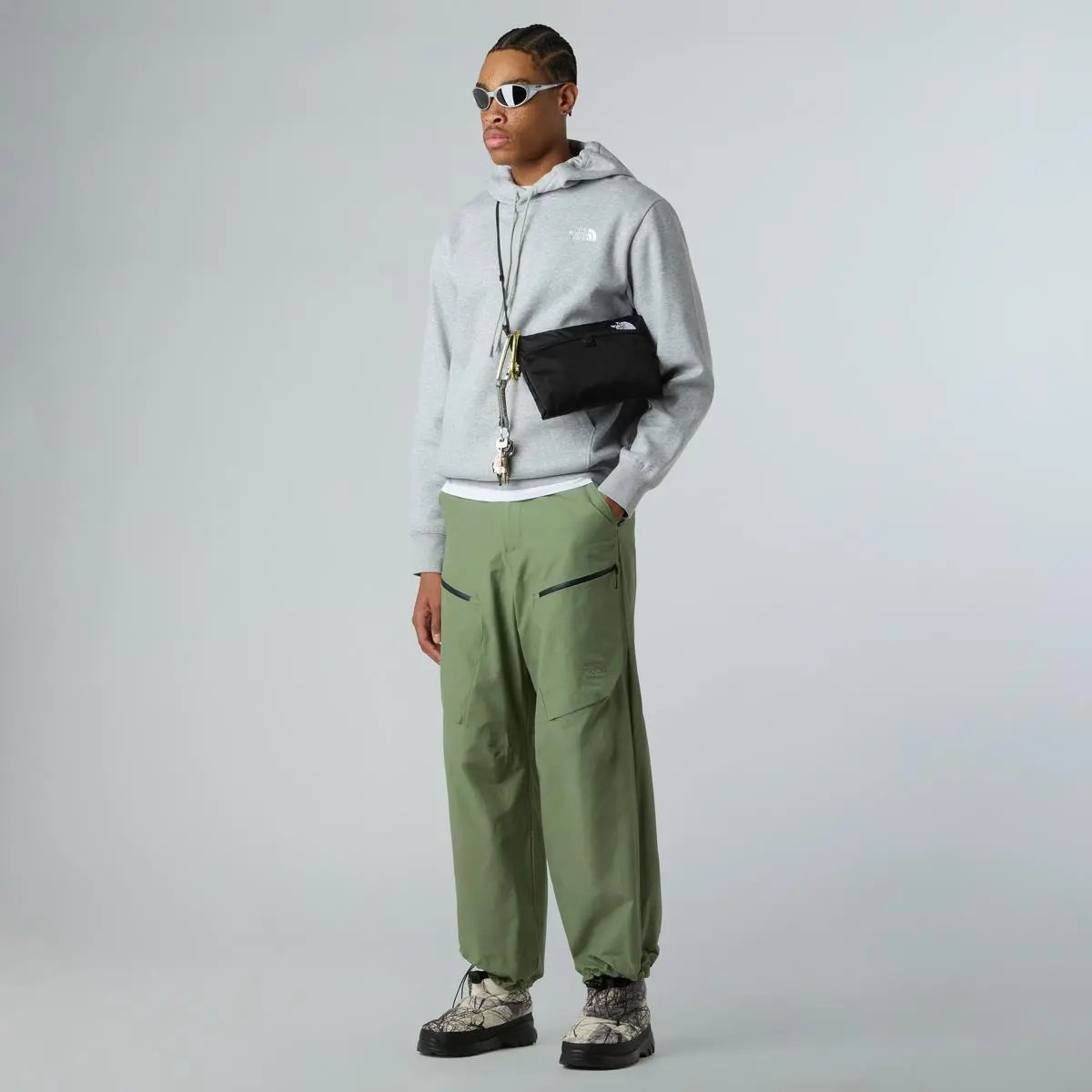 NF0A89ES M ESSENTIAL RX HOODIE GRIGIO THE NORTH FACE